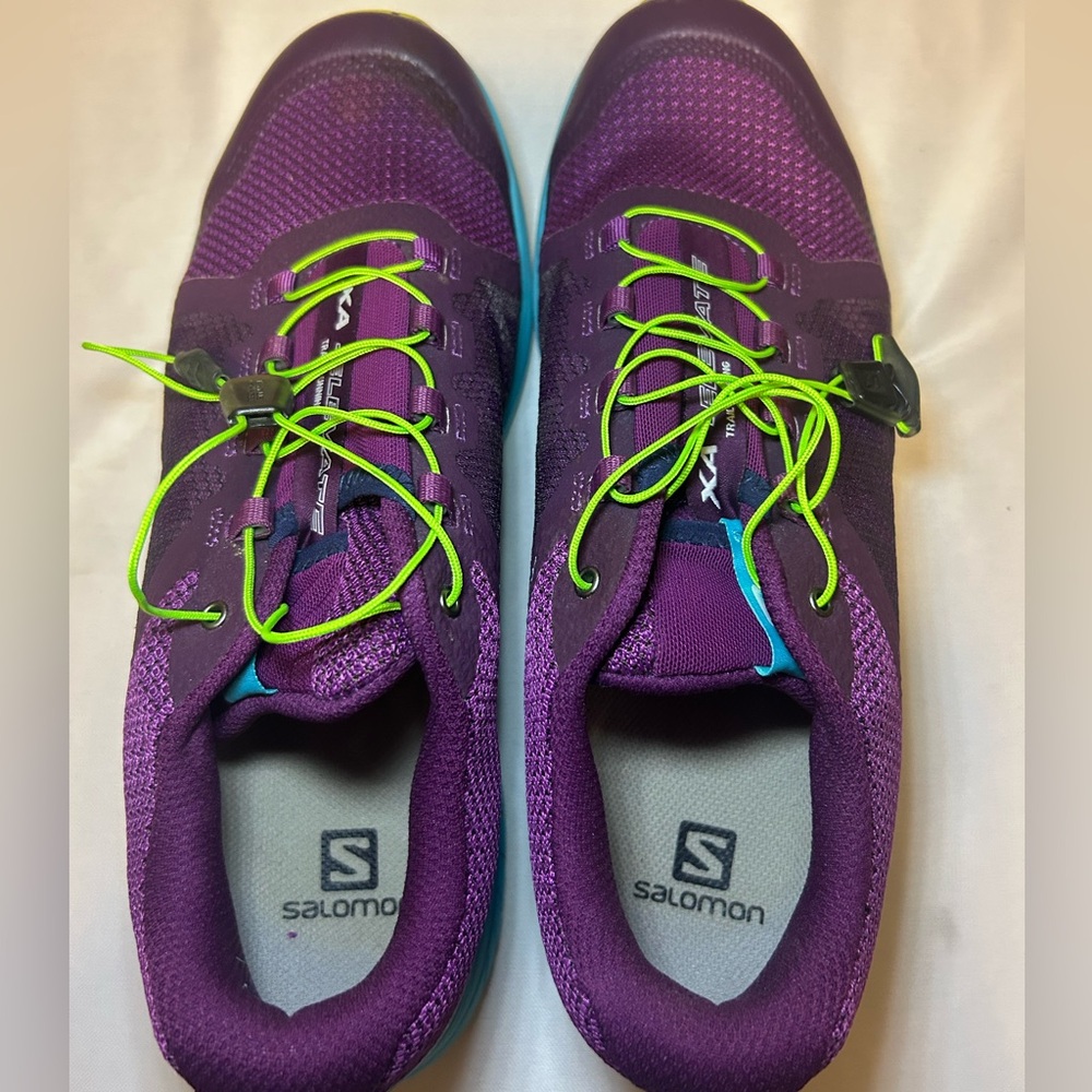 Like New Salomon XA Elevate Trail Running Purple Sneakers Women’s, Size 11 - Picture 9 of 14
